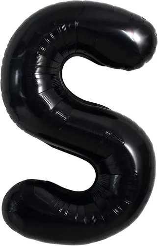 Miniatura 30 de TONIFUL Globos grandes de helio de letras B negras grandes de 40 pulgadas, globos de aluminio Mylar para decoración de suministros de fiesta
