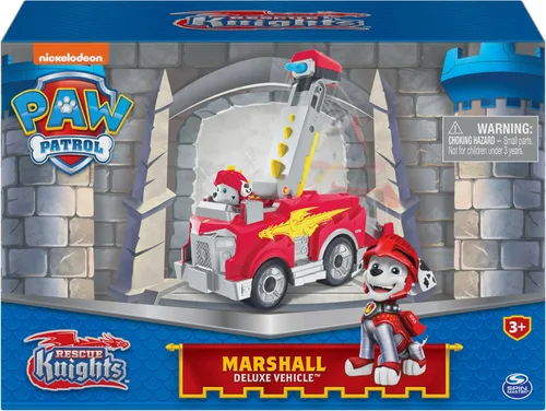 Miniatura 2 de Paw Patrol, Rescue Knights Marshall - Coche de juguete transformable con figura de acción coleccionable, juguetes para niños a partir de 3 años