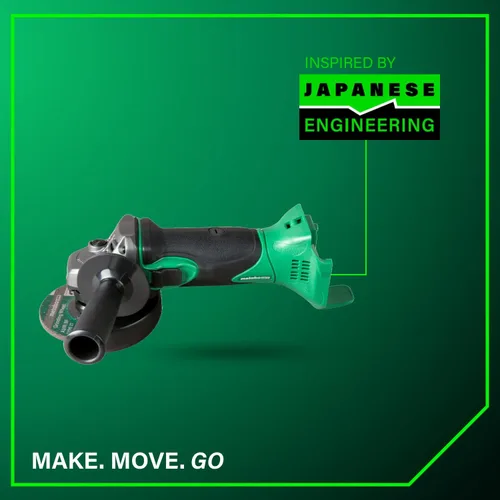 Miniatura 11 de Metabo HPT Kit de amoladora angular de potencia con interruptor deslizante multivoltios de 18 V, herramienta eléctrica de motor de alto par