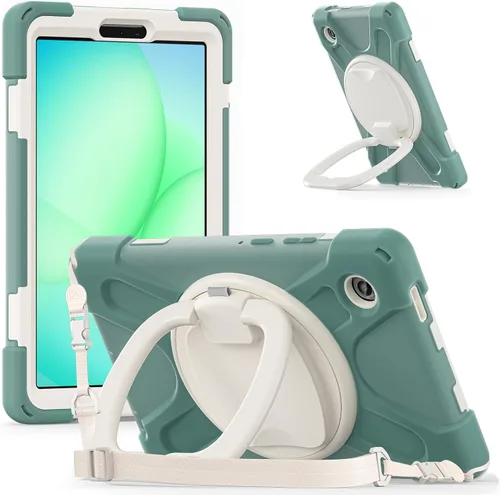 Miniatura 96 de 360 Rotation Case for Galaxy Tab ActivePro/Tab Active4 Pro/Active 5 Pro 10.1" Sturdy Cover Rotate Ring Stand Shoulder Carrying Strap Hand Strap