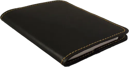 Miniatura 2 de Cuaderno de bolsillo de piel, rellenable - Mini cubierta para composición - Se ajusta a los tamaños estándar 4,5 x 3,25 pulgadas - Mini cuaderno