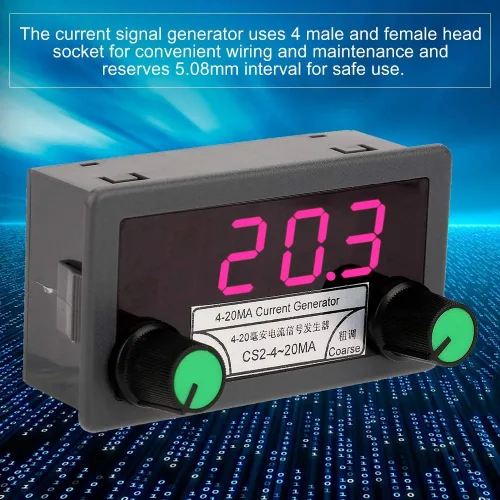Miniatura 5 de Generador de señal de corriente 4-20mA Pantalla de tubo digital de alto brillo Digital Digital Analógico grueso/fino Sintonización Salida