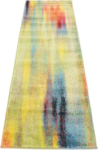 Miniatura 7 de Unique Loom colección Lyon - Alfombra abstracta y moderna, Polipropileno, Azul (multi/blue)