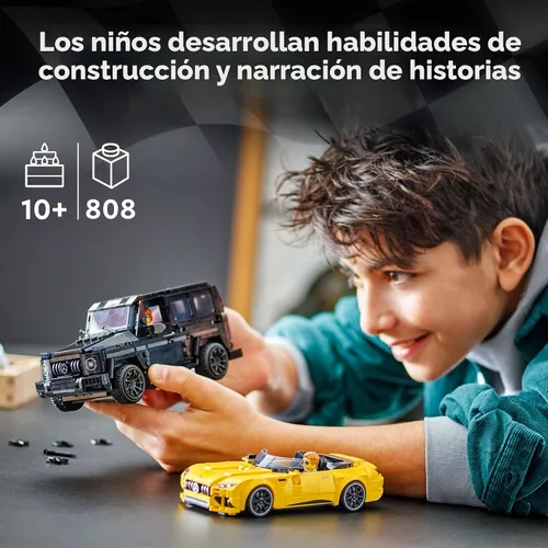 Miniatura 5 de LEGO Speed Champions Mercedes-AMG G 63 y Mercedes-AMG SL 63 Juguetes de Construcción - Coches de Juguete de Juego de Simulación para Niños y Niñas