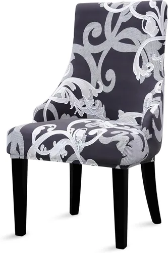Miniatura 24 de Liykimt Funda elástica para silla lateral con respaldo de ala - Funda para silla de acento con brazo, lavable, silla de comedor tapizada con brazo