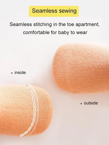 Miniatura 5 de Calcetines antideslizantes para bebés, calcetines de dibujos animados antideslizantes con puños para niñas, niños y recién nacidos, 6 pares