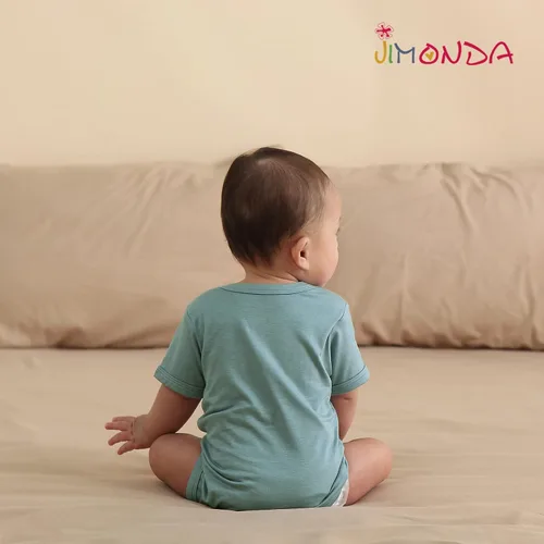 Miniatura 65 de Jimonda Body de rayón de bambú de manga corta para bebés, niños y niñas, trajes suaves para recién nacidos