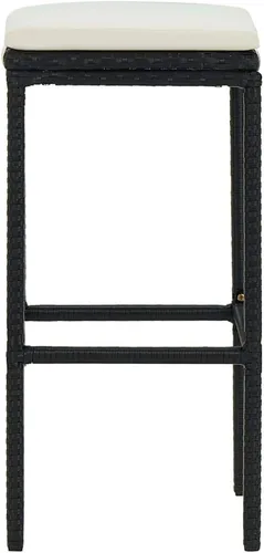 Miniatura 5 de sillas de bar, taburetes de bar, taburetes de bar Juego de 3, mesa de bar, sillas para barra de cocina, taburetes de bar con cojines 4 piezas