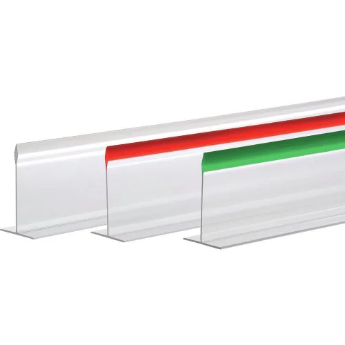 Miniatura 2 de Divisor de estante Divisor en forma de T Acrílico transparente 30" L x 3" H