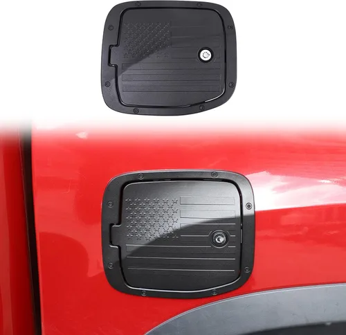 Miniatura 12 de HAPPYHORSE Tapa de Repuesto para Tanque de Combustible con Cerradura Antirrobo Compatible con Toyot@ Tacoma 2016-2022 Tapa Decorativa de Llenado