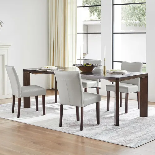 Miniatura 20 de Watson & Whitely Juego de 6 Sillas de Comedor Tapizadas, Sillas de Comedor de Tela sin Brazos con Patas de Madera Maciza y Respaldo para Cocina
