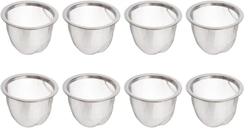 Yardwe Filtro de té de acero inoxidable con filtro de malla fina, infusor de 2.5 pulgadas para preparar té de hojas sueltas en casa u oficina