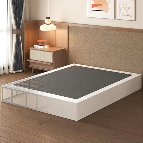 Miniatura 11 de Lutown-Teen Somier de 3 pulgadas de perfil bajo para cama Queen, somier metálico resistente para base de cama Queen con cubierta de tela, base de 3
