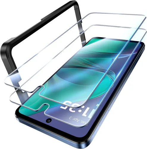 Miniatura 8 de UniqueMe Paquete de 2 + 2 protectores de pantalla compatibles con Motorola Moto G Stylus 5G 2021 de vidrio templado + protector de lente de cámara