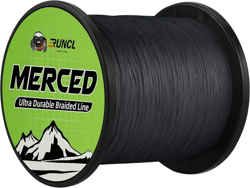 Miniatura 11 de RUNCL Línea de pesca trenzada Merced, 1000, 500, 300 yardas, línea trenzada 4 8 hebras, 6-200 libras, tecnología de tejido patentada, tecnología