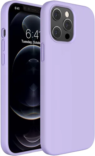 Miniatura 196 de Miracase Funda diseñada para iPhone 13, con protector de pantalla de vidrio templado, forro de microfibra suave antiarañazos, funda de goma