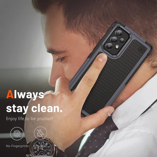 Miniatura 134 de Jeylly Compatible con Samsung Galaxy A22 5G Funda, Funda Samsung A22 5G con 2pcs protectores de pantalla de vidrio templado