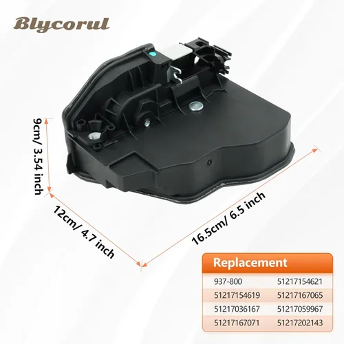 Miniatura 4 de Motor de actuador de cerradura de puerta delantera izquierda del lado del conductor, compatible con BMW 128i 230i 320i 325i 328i 335i 550i 740i M2