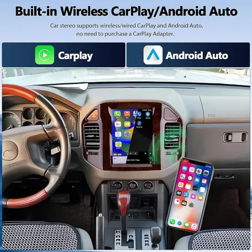 Miniatura 4 de Radio Android para Mitsubishi Pajero V60 V68 V73 2004-2011 9.7 pulgadas Tesla estilo IPS pantalla táctil estéreo con Bluetooth 5.0 Carplay/Android