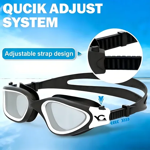Miniatura 5 de Gafas de natación, gafas de natación, gafas de natación profesionales, antivaho sin fugas, gafas de natación de visión amplia Gris2
