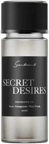 Scentiment Secret Desires Aceite difusor – Aroma de hotel prémium con notas de peonía, granada y bosque blanco para el hogar, repuesto de difusor de