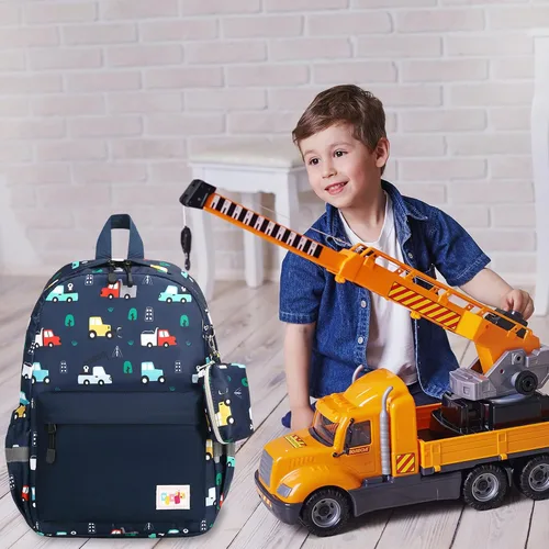 Miniatura 2 de mygreen Mochila para niños pequeños, mochila para niños y niñas con correa para el pecho with Chest Strap