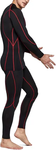Miniatura 6 de TSLA - Paquete de 1 o 3 camisas de compresión de manga larga FPU 50 para hombre camisa de entrenamiento atlético protector de erupción para deportes
