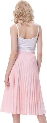 Miniatura 6 de Kate Kasin KK659 - Falda holgada plisada con talle a la cintura para mujer