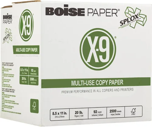 Miniatura 13 de Boise Paper X-9 - Papel de copia multiusos – Sin resma (2000 hojas) Carta de 8.5 x 11 pulgadas SPLOX (caja de fácil transporte) 92 blanco