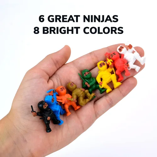 Miniatura 3 de Mini Ninja - Figuras de acción para videojuegos, suministros de fiesta, recuerdo de fiesta para niños y regalo de cumpleaños, accesorios, rellenos