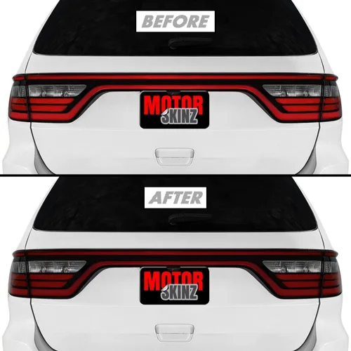 Miniatura 7 de SlickMod Tinte de humo de vinilo precortado para luz trasera Dodge Durango 2014-2023 (20% humo oscuro, 4. luz trasera interior)