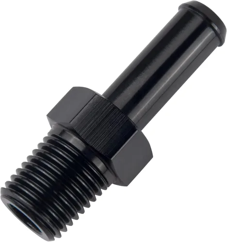 Miniatura 27 de EVIL ENERGY 3/8" NPT macho a 1/2" adaptador de montaje de púas 45 grados aluminio negro