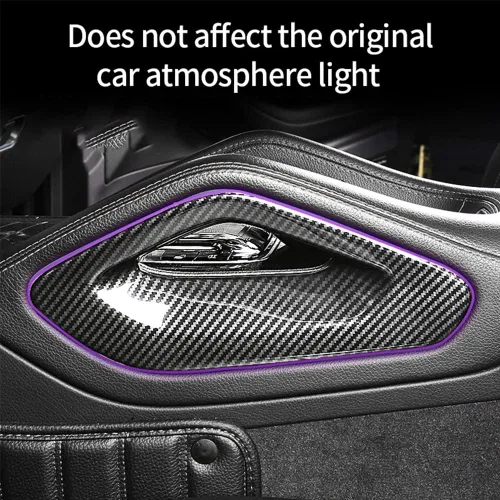 Miniatura 3 de Cubierta del reposabrazos lateral de control central para Mercedes Benz GLE W167 C167 GLS X167 Carbon Fiber Interior Accessories Decorative Cover