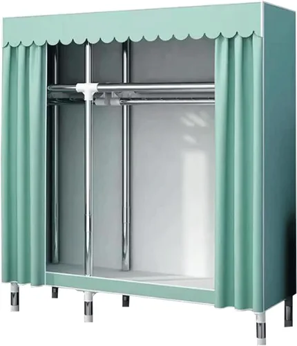 Miniatura 13 de large closets Portable Wardrobe Closet Thick Metal Frame Closets for Bedroom Cloth Wardrobe Closet for Bedroom Hanging Clothes Closet Space-saving