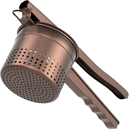 Miniatura 11 de GloTika Ricer de papas grande de 15 onzas con 3 discos intercambiables, triturador de papas de acero inoxidable resistente con mango ergonómico