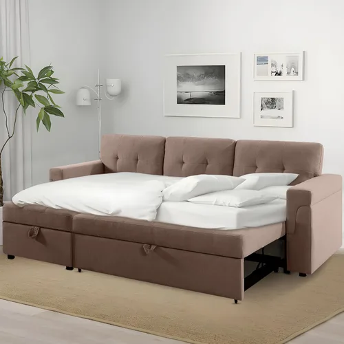 Miniatura 7 de Naomi Home Transforma Cualquier Espacio: Sofá Seccional Reclinable con Sofá Cama Convertible y Chaise Acogedora. Encuentra Comodidad Tranquila