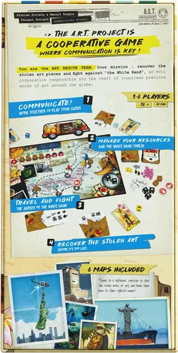 Miniatura 2 de The A.R.T. Project Juego de mesa de estrategia cooperativa Redacción de cartas, juego de zona de control Coop y juego en solitario