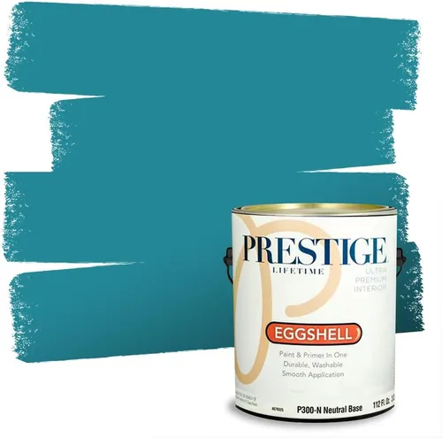 Miniatura 38 de PRESTIGE Pintura interior e imprimación en uno, azul cielo, semi-brillante, 1 galón