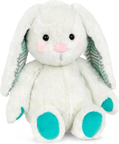 B. toys – Conejo de peluche de 30 cm suave y mullido lavable – Tonos felices – Conejo Peppy Mint – 0 meses+ Conejito gris hielo