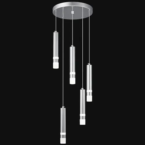 Miniatura 14 de Lámpara de techo colgante moderna de 9 luces regulable LED 54W dorada, gran lámpara de araña para escalera, vestíbulo, sala de estar, dormitorio
