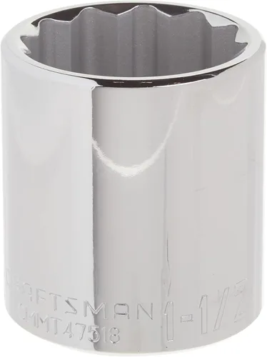 Miniatura 11 de CRAFTSMAN - Llave poco profunda, SAE, accionamiento de 1/2 pulgada, 1 pulgada, 12 puntas (CMMT47514)