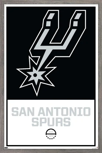 Miniatura 9 de Trends International NBA San Antonio Spurs - Póster de pared con logotipo 21, 22.375 x 34 pulgadas, paquete de póster y montaje prémium Paquete