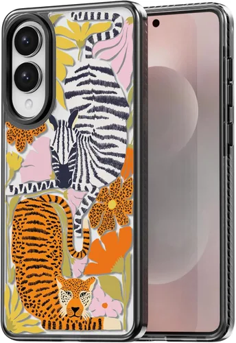 Miniatura 210 de Rosarnnah Funda compatible con Samsung Galaxy S24 Ultra, bonita estética, a la moda, divertida funda con estampado de gatito y gato, duradera a