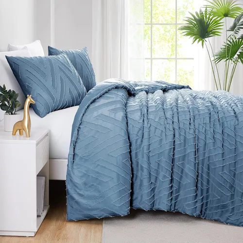 Southshore Fine Living, Inc. Juego de ropa de cama de gran tamaño alternativo para todas las estaciones, colcha reversible suave de 2 piezas con una