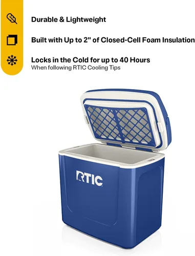 Miniatura 2 de RTIC Hielera Personal para Viaje por Carretera de 8 QT, Pequeña, Compacta, Aislada, Caja de Hielo Portátil para Comida, Bebida, Bebidas, Playa, Luz