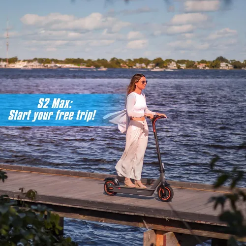 Miniatura 8 de Hiboy S2/S2 Max Electric Scooter, 500W Motor, 10" Tires, 40.4 Miles Range E Scooter, 19 Mph Folding Commuter Electric Scooter for Adults & Dual