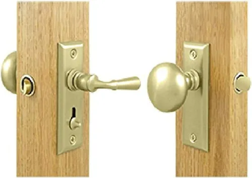 Miniatura 5 de Deltana SDLS480U19 - Pestillo de puerta de tormenta de latón macizo con rosa rectangular