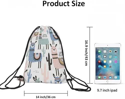 Miniatura 6 de Beabes Skulls - Bolsas con cordón para mochila, saco de gimnasio con cordón, Multi-a126, 14x16.9 Inch, Mochilas de viaje