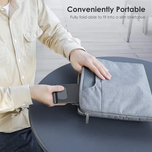 Miniatura 7 de OMOTON Soporte ajustable mejorado para tableta, soporte portátil plegable de alta resistencia, artículos esenciales de viaje para iPad Pro/Air/Mini