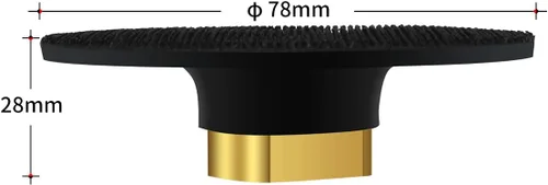 Miniatura 4 de Almohadilla trasera de goma de 3 pulgadas para amoladora angular, almohadilla de respaldo extra flexible de gancho y bucle de 5/8"-11